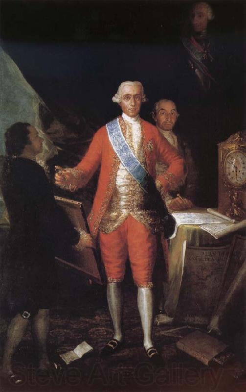 Francisco Goya Portrait of the Count of Floridablance and Goya Spain oil painting art